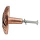Round Bark Shape Antique Copper Aluminium Dresser Knob